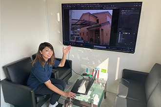 奈良の香芝の株式会社ヨネヤの外壁塗装と屋根塗装のカラーシミュレーション