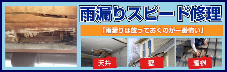 雨漏りスピード修理