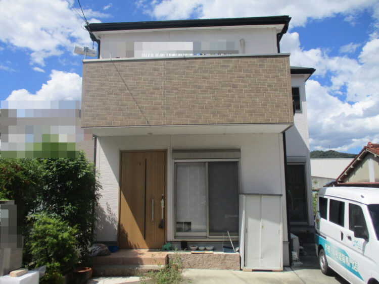 奈良生駒郡斑鳩町S様邸　外壁塗装・屋根塗装・防水工事 施工前の写真