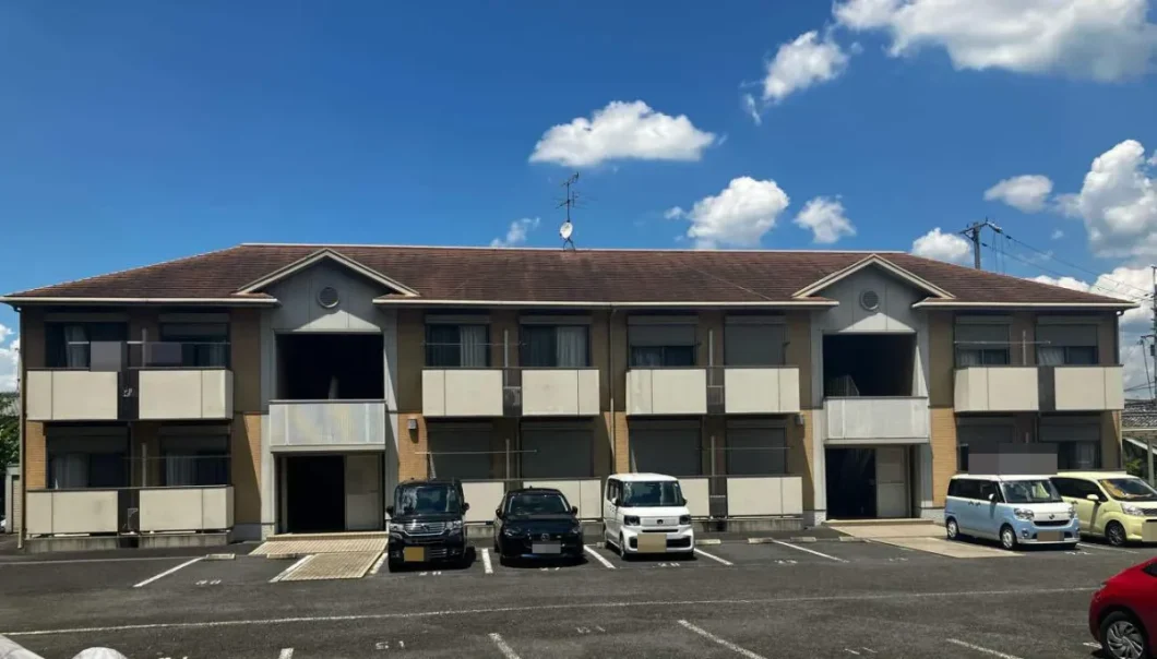 奈良県高市郡高取町 株式会社E様（アパートⅡ）　外壁塗装工事 施工前の写真