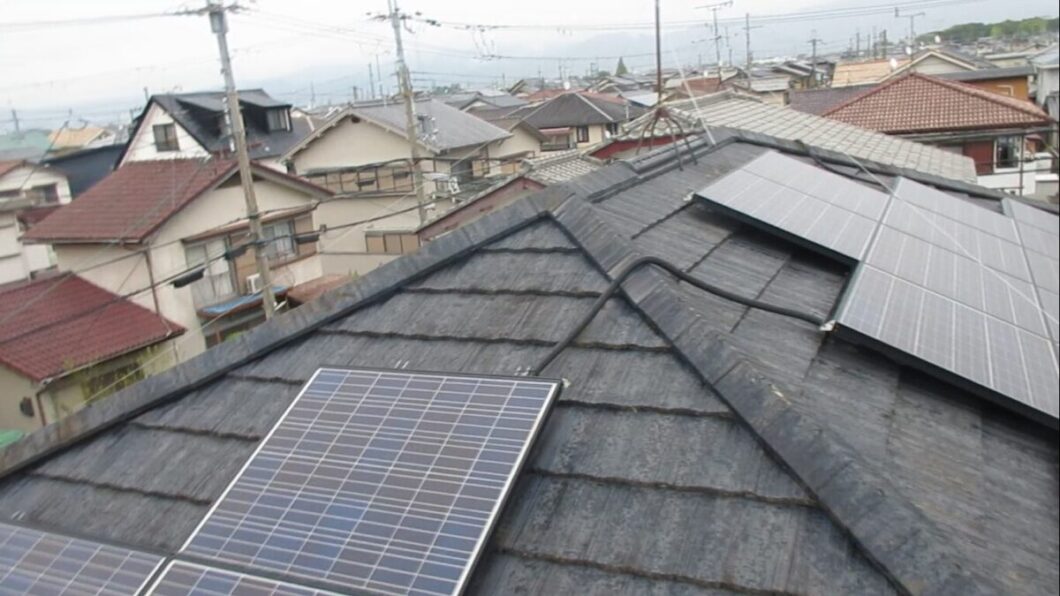 奈良県磯城郡田原本町S様邸　外壁塗装・屋根塗装・防水工事 施工前の写真