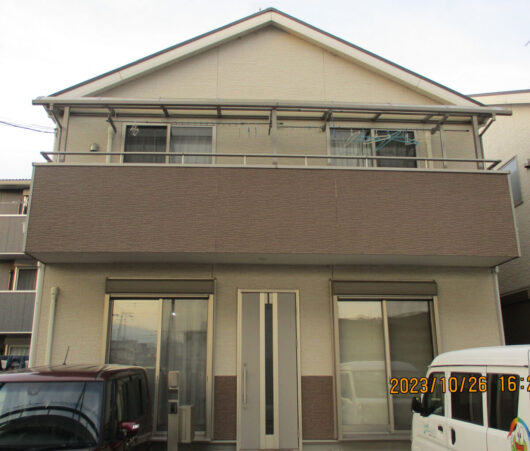 奈良県香芝市下田I様邸　外壁塗装・屋根塗装・防水工事 施工前の写真