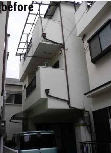 大阪柏原市Ｔ様邸　外壁塗装・屋根塗装・防水工事 施工前の写真