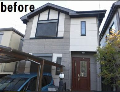 奈良香芝市M様邸　外壁塗装・屋根塗装・防水工事 施工前の写真