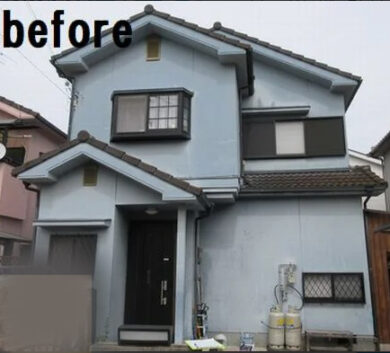 奈良県香芝市Ｆ様邸　外壁塗装・屋根塗装・防水工事 施工前の写真