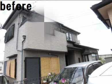 奈良生駒郡三郷町Ｋ様邸　外壁塗装・屋根塗装工事 施工前の写真