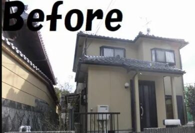 奈良生駒郡斑鳩町Ｓ様邸　外壁塗装・防水工事・瓦補修工事 施工前の写真