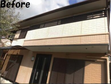 奈良香芝市Ｋ様邸　外壁塗装・屋根塗装工事 施工前の写真