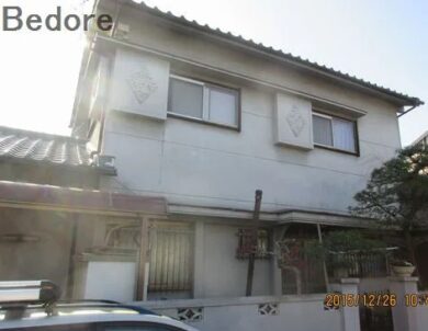 奈良大和高田市M様邸　外壁塗装工事 施工前の写真