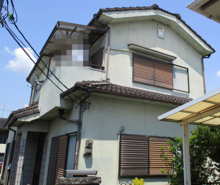 奈良大和高田市M様邸　外壁塗装・屋根塗装・防水工事 施工前の写真