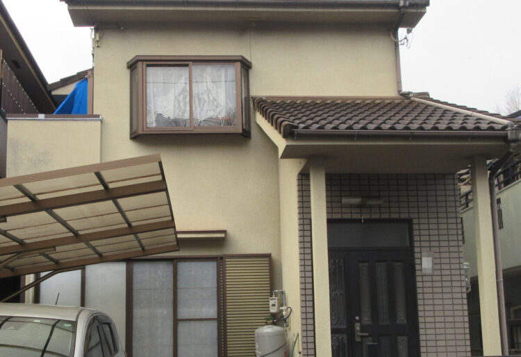 奈良香芝市Ｉ様邸　外壁塗装・屋根塗装・防水工事 施工前の写真