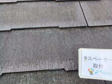 奈良香芝市I様邸　外壁塗装・屋根塗装・防水工事 タスペーサー取り付け