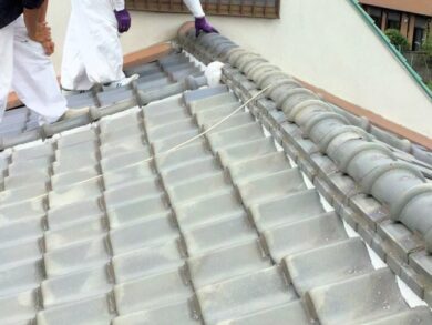 奈良の香芝市の株式会社ヨネヤの外壁塗装と屋根塗装の屋根修理