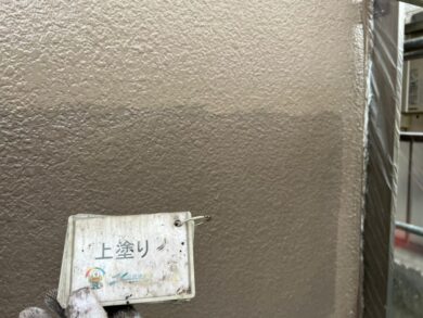 奈良大和高田市S様邸　外壁塗装・屋根塗装工事 外壁上塗り