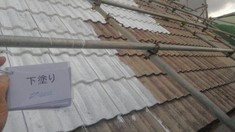 奈良の香芝市の株式会社ヨネヤの外壁塗装と屋根塗装の瓦屋根