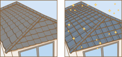 奈良の香芝の株式会社ヨネヤの外壁塗装と屋根塗装の葺き替え工事