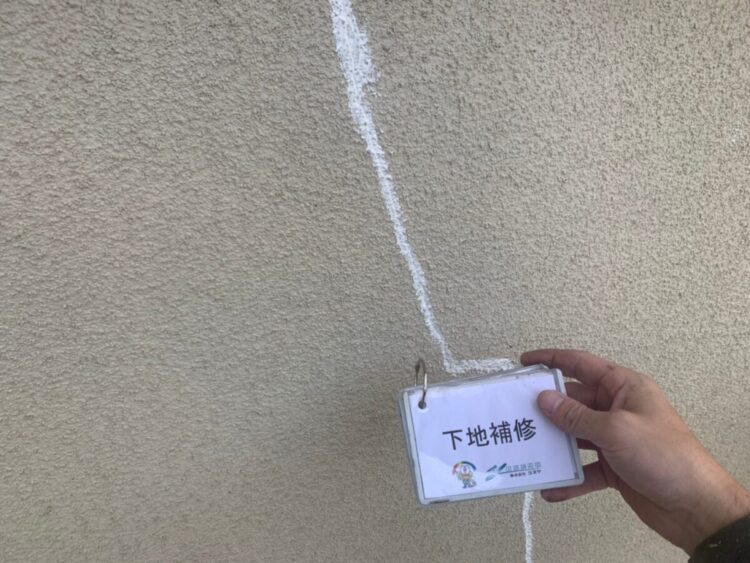 奈良の香芝の株式会社ヨネヤの外壁塗装と屋根塗装の下地処理