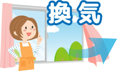 奈良の香芝の株式会社ヨネヤの外壁塗装と屋根塗装の換気する女性