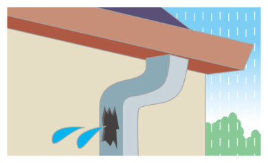 奈良の香芝の株式会社ヨネヤの外壁塗装と屋根塗装の樋