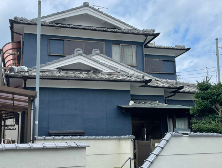 奈良の香芝市の株式会社ヨネヤの外壁塗装と屋根塗装の施工後