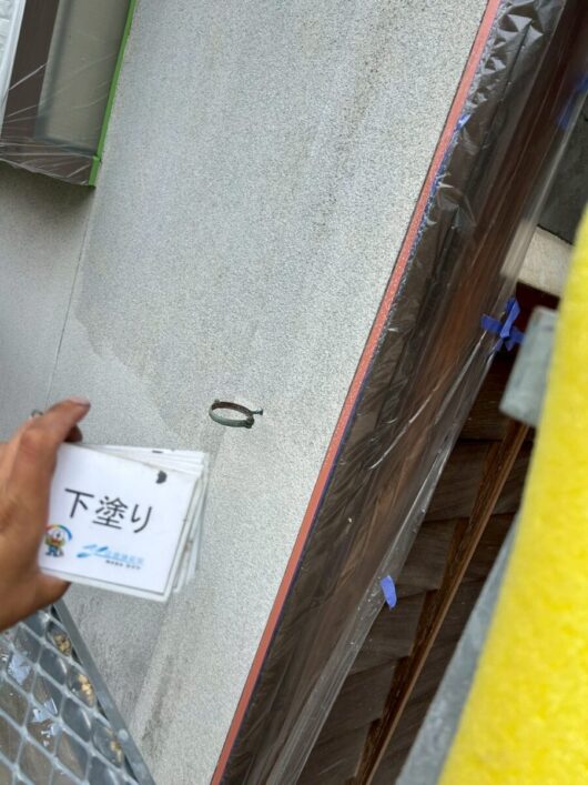 奈良県生駒郡三郷町Ｚ様邸　外壁塗装工事 [下塗り]
