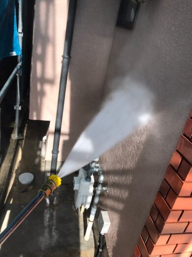 奈良香芝市Y様　外壁塗装・屋根塗装・防水工事 高圧洗浄