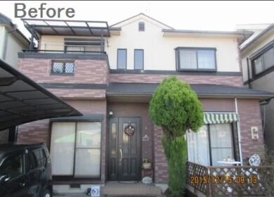 奈良香芝市A様邸　外壁塗装・屋根塗装工事 施工前の写真