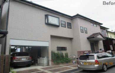 奈良香芝市O様邸　外壁塗装・屋根塗装工事 施工前の写真