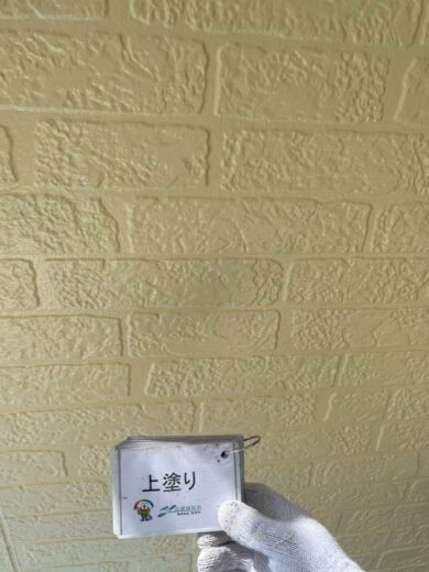 奈良香芝市T様邸　外壁塗装・防水工事 外壁上塗り