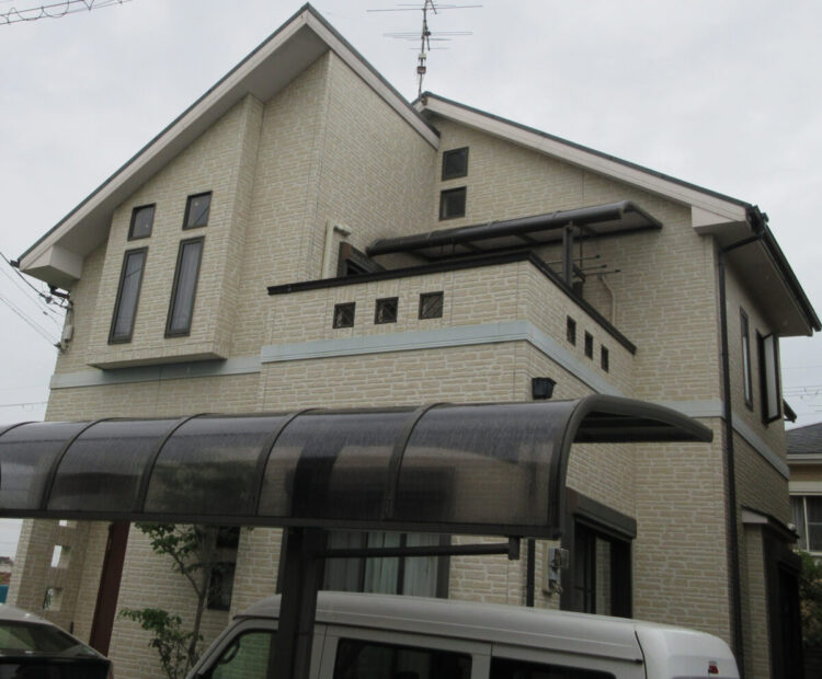 奈良大和高田市Y様邸　外壁塗装・屋根塗装・防水工事 施工前の写真