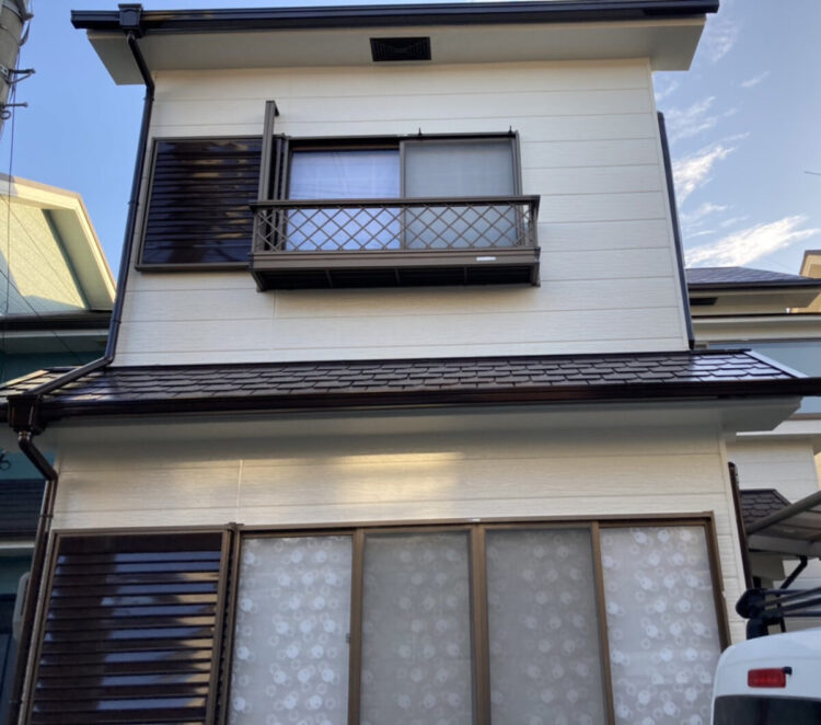 奈良生駒郡斑鳩町M様邸　外壁塗装・防水工事 施工後の写真