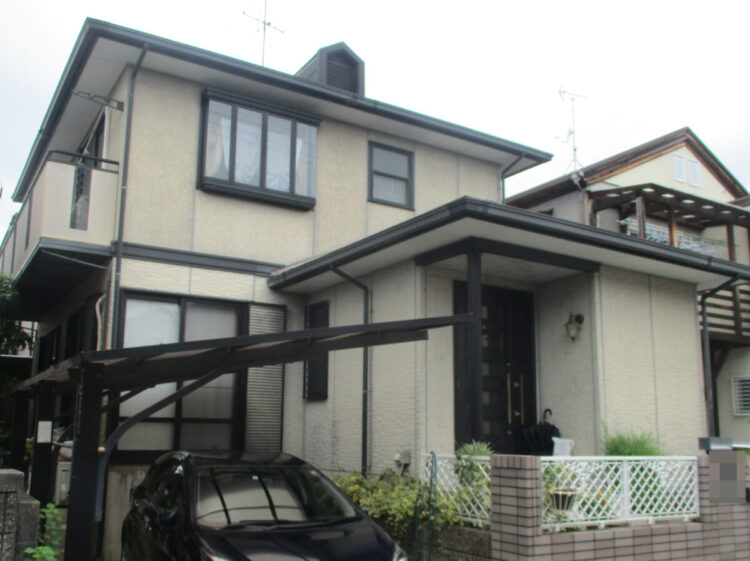 奈良大和高田市A様邸　外壁塗装・屋根塗装工事 施工前の写真