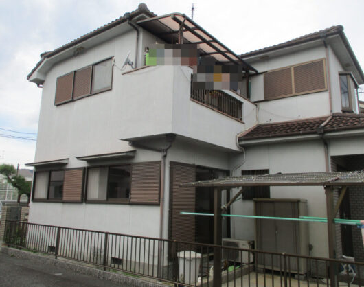 奈良県香芝市K様邸　外壁塗装・屋根塗装工事 施工前の写真