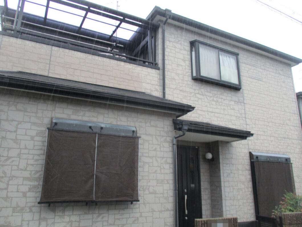 奈良奈良市M様邸　外壁塗装・屋根塗装・防水工事 施工前の写真