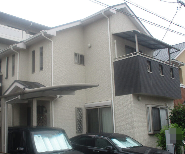 奈良大和高田市K様邸　外壁塗装・屋根塗装・防水工事 施工前の写真