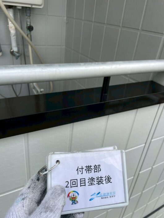 奈良県葛城市葛城ガーデンズ様（2階建てアパートメント）　外壁塗装工事 付帯部塗装