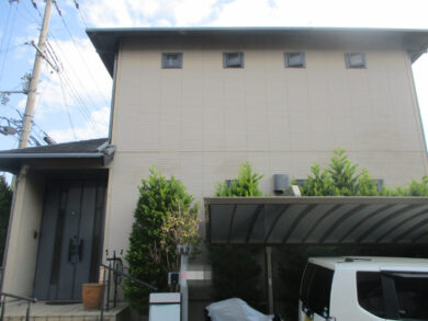 奈良北葛城郡広陵町M様邸　外壁塗装・屋根塗装工事 施工前の写真