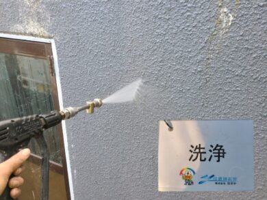 奈良香芝市Y様邸　外壁塗装・屋根塗装・防水工事 洗浄