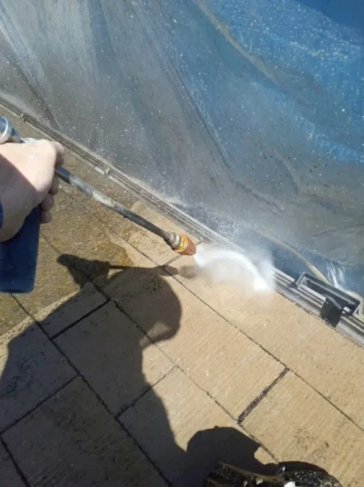 奈良県奈良市五条西K様邸　外壁塗装・屋根塗装・防水工事 屋根　洗浄