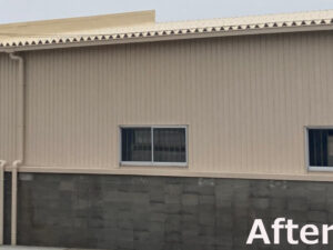 奈良葛城市Y株式会社様（工場）　外壁塗装・屋根カバー工事