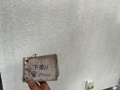 奈良大和高田市S様邸　外壁塗装・屋根塗装工事 外壁下塗り
