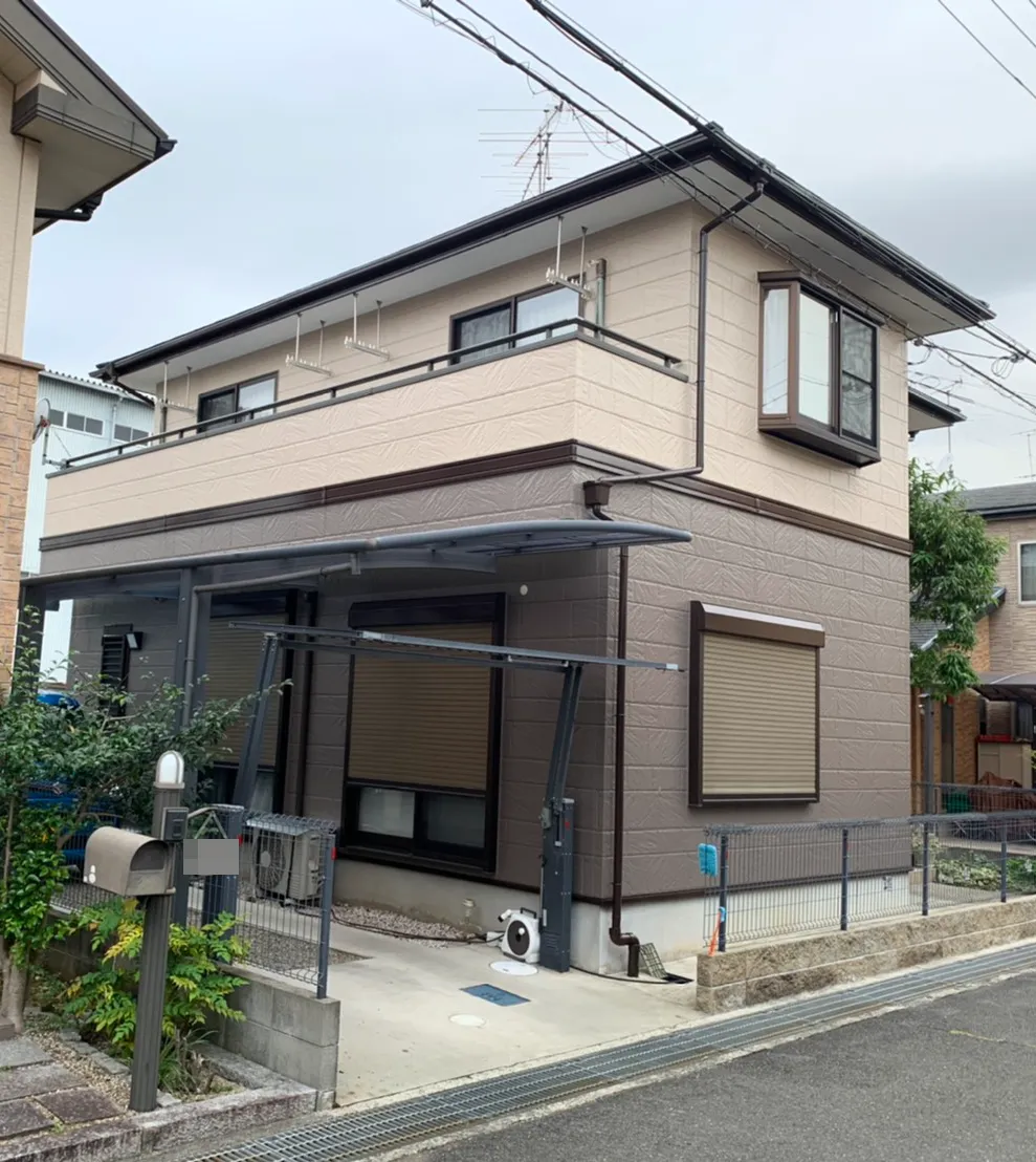 外壁塗装 プレミアムシリコン 施工後の写真