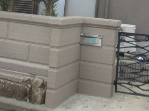 奈良県北葛城郡上牧町Y様邸　外塀塗装工事