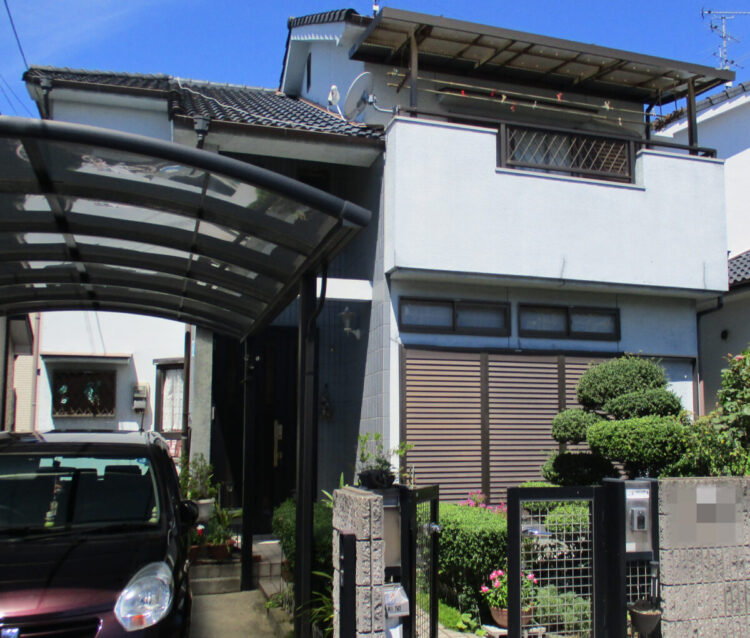 奈良大和高田市S様邸　外壁塗装・屋根塗装工事 施工前の写真