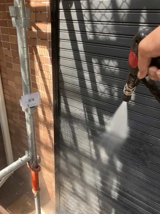 京都府相楽郡精華町H様邸　外壁塗装・屋根塗装・防水工事 外壁　洗浄