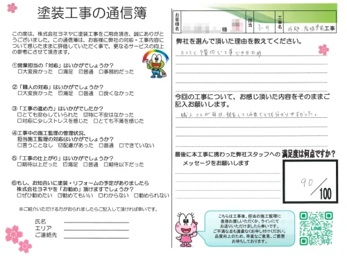 奈良県香芝市旭ケ丘S様邸　外壁塗装・屋根塗装・防水工事