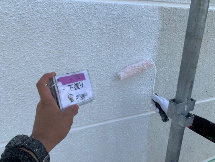 奈良の香芝市の株式会社ヨネヤと株式会社YONEXの外壁塗装と屋根等の作業工程⑥