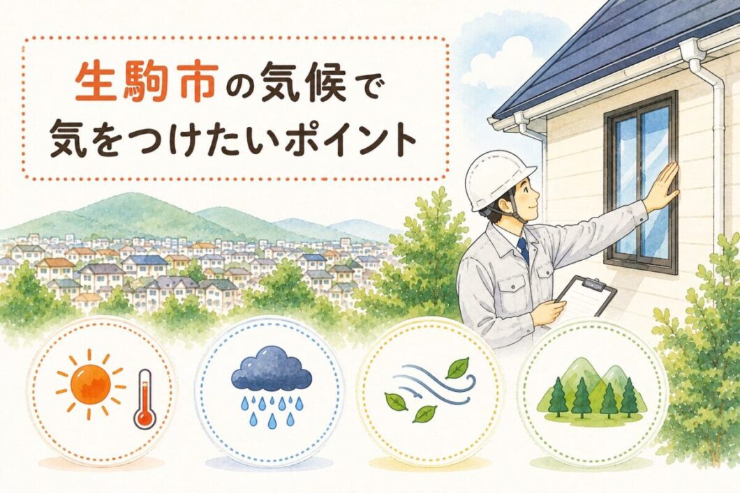 奈良県塗装会社による外壁・屋根塗装工事の気候のポイント