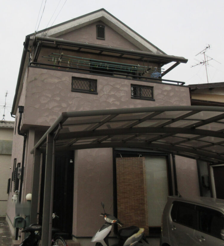 奈良大和高田市S様邸　外壁塗装・屋根塗装・防水工事 施工前の写真