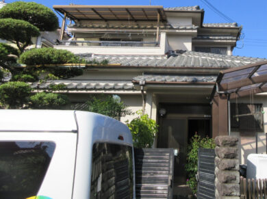 奈良大和高田市Y様邸　外壁塗装工事 施工前の写真